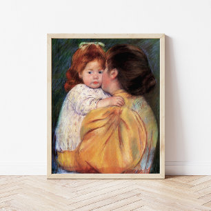 Maternal Kiss   Mary Cassatt Poster