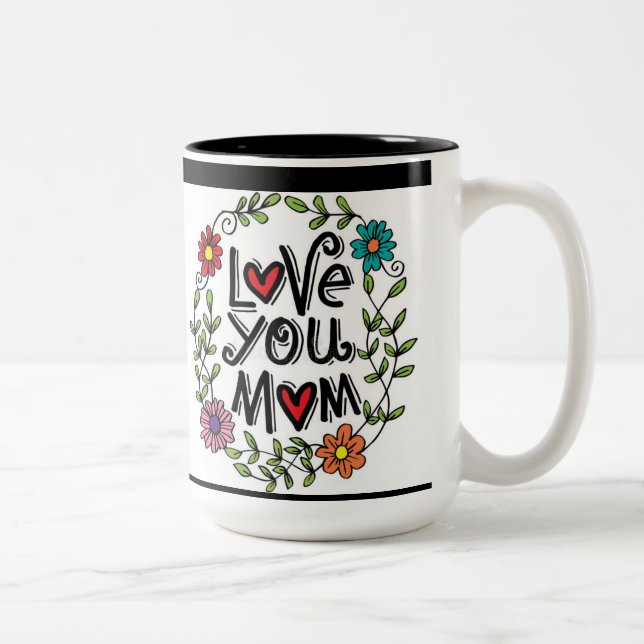 Maternal Love - Special Mass Mother's Day Two-Tone Coffee Mug (Right)