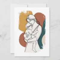Maternal Serenity: A Minimalist Embrace