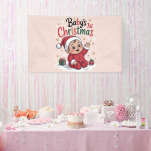 Maternity Baby's 1st Christmas Pregnancy Announce Banner