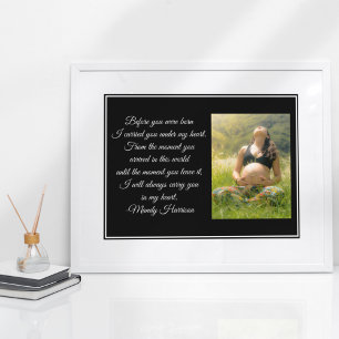 Maternity Photo Beautiful Pregnant Mum Quote Poster