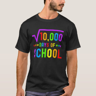 Math 100 Days Of School Math Teacher 100 Days of S T-Shirt