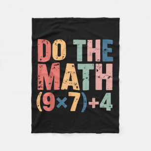 Math 67 Meme Six Seven Illustration Fleece Blanket