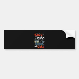 Math and Cats Bumper Sticker