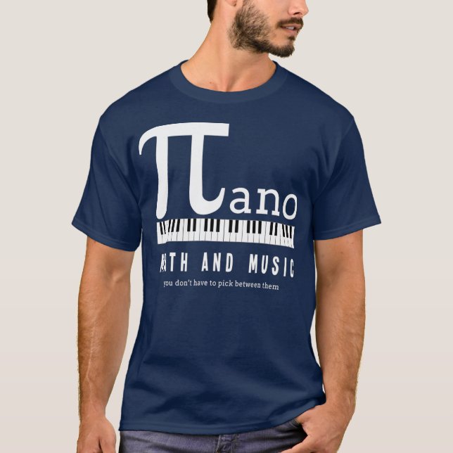 Math and Music Inspired Design T-Shirt (Front)
