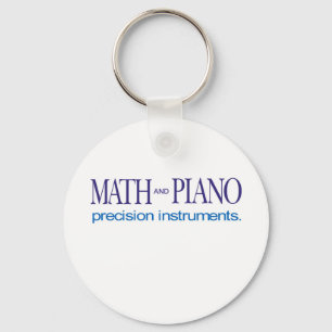 Math and Piano _ precision instruments Key Ring
