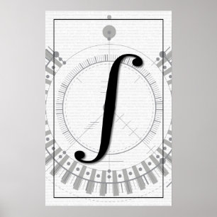 Math Art - Integral Poster