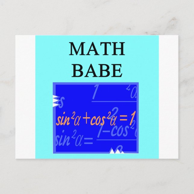 MATH BABE POSTCARD (Front)