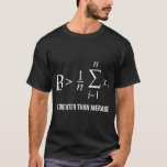 Math , Be Greater Than Average T-Shirt<br><div class="desc">w13 Hope you like it 276</div>