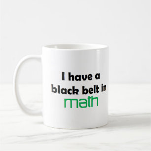 Math black belt coffee mug