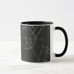 Math blackboard mug