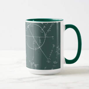 Math blackboard mug