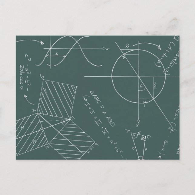 Math blackboard postcard (Front)