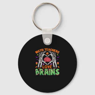 Math Brain Heart Skeleton Hand Zombie Halloween Key Ring