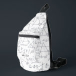 Math Calculations and Shapes Personalised Name Sling Bag<br><div class="desc">Math and statisticians design pattern sling bag for any nerd. Add a name by clicking the "Personalise" button. A perfect blend of style and functionality. Features a unique pattern background, this bag adds a pop of personality to your everyday ensemble. Whether you're running errands or exploring the city, its adjustable...</div>