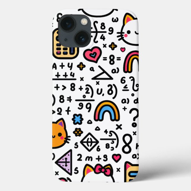 Math Calculator Phone Case – Unique Design for Mat (Back)