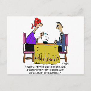 Math Cartoon 6487 Postcard