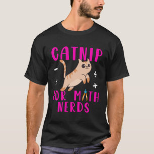 Math Cat Lover Teacher Pet Owner Humour Nerdy Math T-Shirt