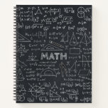 Math Chalkboard Formulas Notebook<br><div class="desc">Chalkboard notebook focusing math formulas.</div>