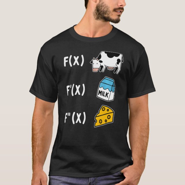 Math Cheese Formulas T-Shirt (Front)
