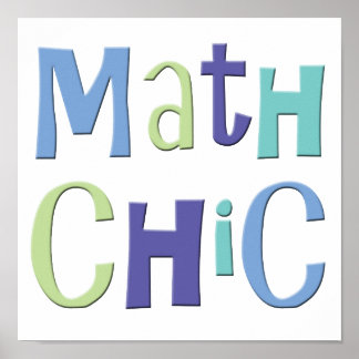 Math Chic Poster