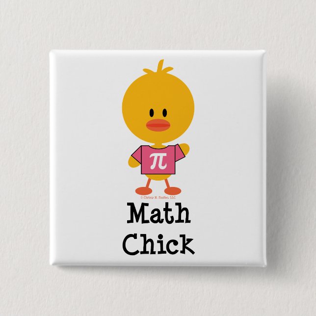 Math Chick Button (Front)