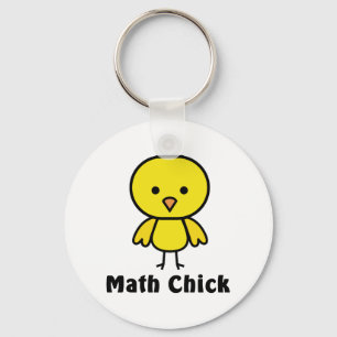 Math Chick Key Ring