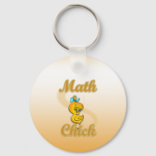 Math Chick Key Ring