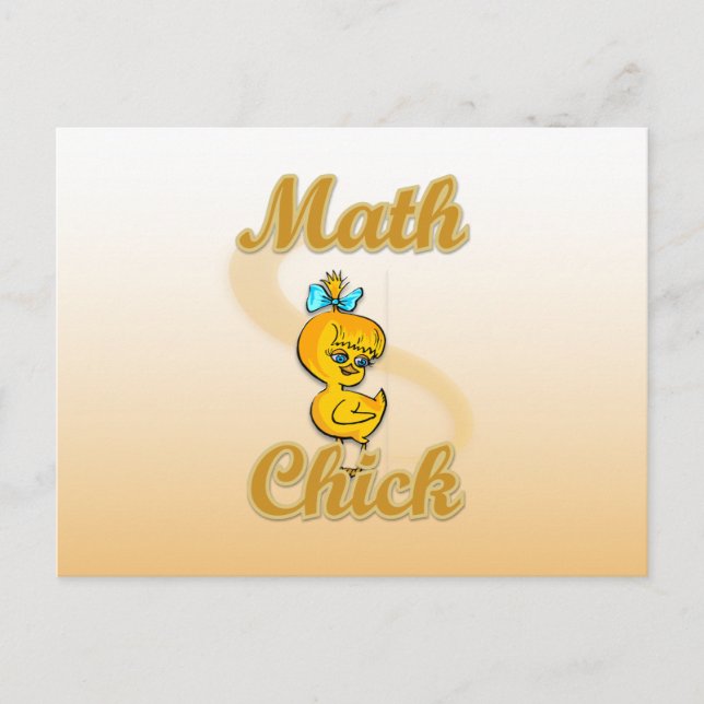 Math Chick Postcard (Front)