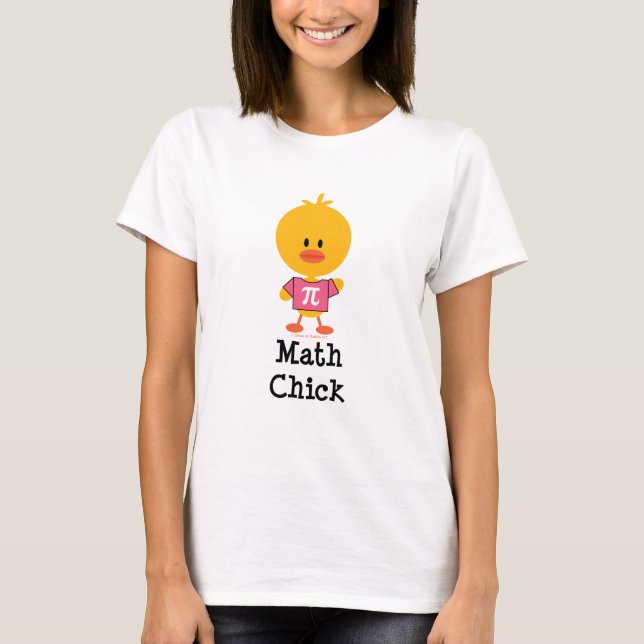 Math Chick T shirt (Front)