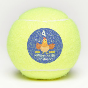 Math Chicken Gag Funny Mathemachicken Teacher Tennis Balls
