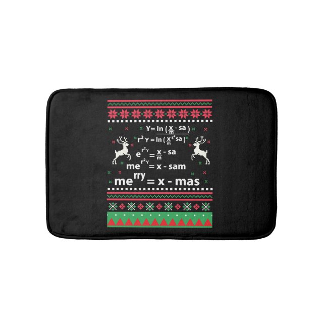 MATH CHRISTMAS BATH MAT (Front)