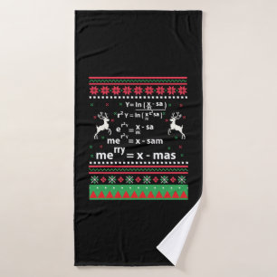 MATH CHRISTMAS BATH TOWEL
