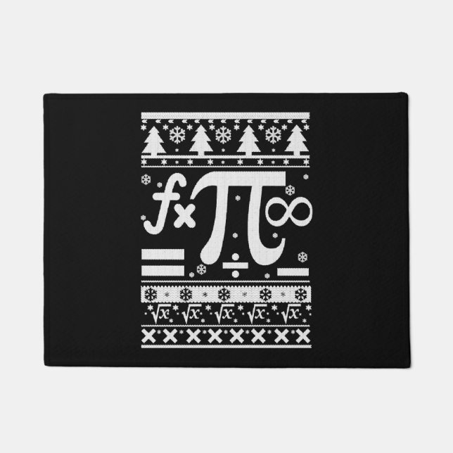 Math Christmas  Doormat (Front)