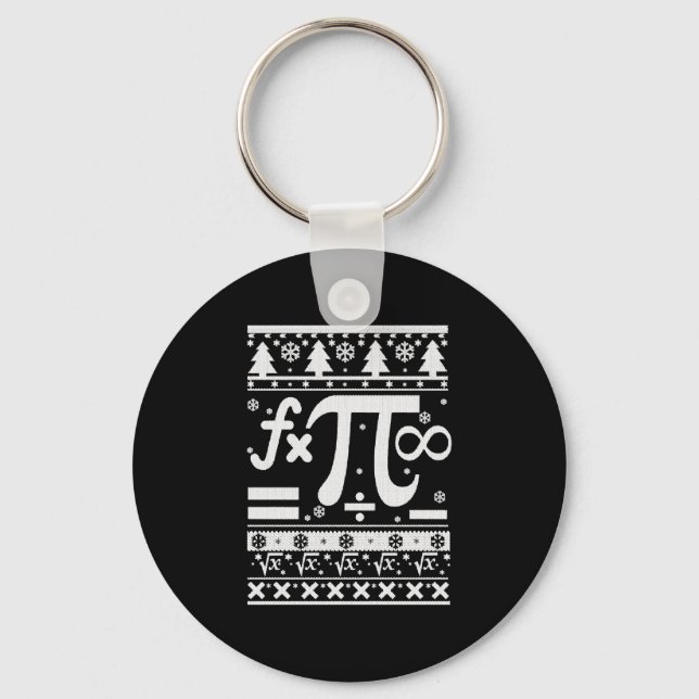 Math Christmas  Key Ring (Front)