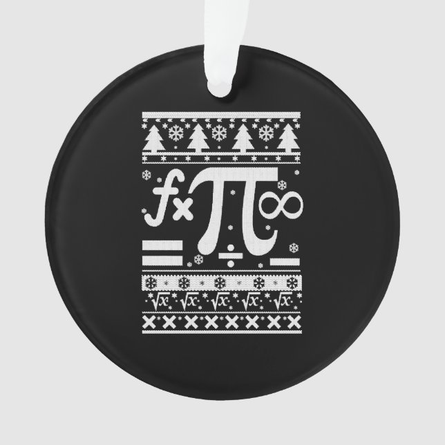 Math Christmas  Ornament (Front)