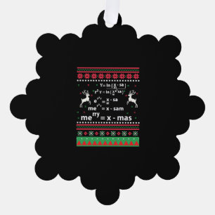 MATH CHRISTMAS TREE DECORATION CARD