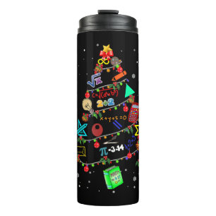 Math Christmas Tree Xmas gift Thermal Tumbler