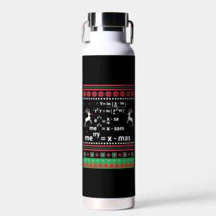 MATH CHRISTMAS WATER BOTTLE
