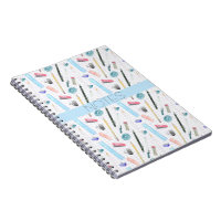 MATH CLASS BLUE AQUA PINK NOTEBOOK
