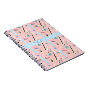 MATH CLASS BLUE AQUA PINK NOTEBOOK