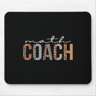 Math Coach Leopard Appreciation Fun For Women For Mouse Pad
