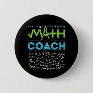 Math Coach Mathematics Tutor 6 Cm Round Badge