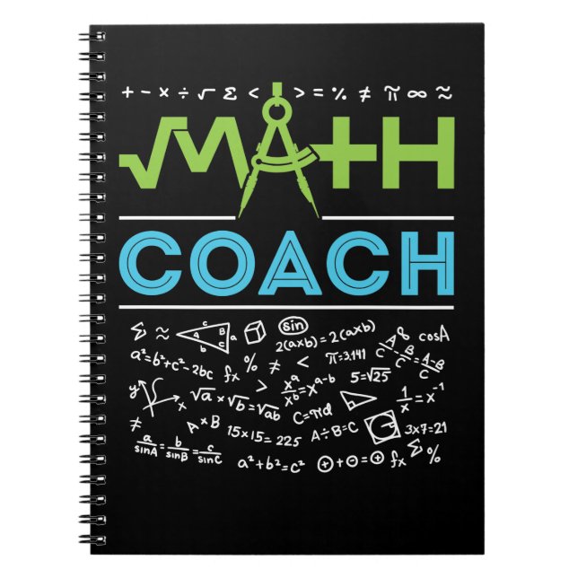 Math Coach Mathematics Tutor Notebook (Front)