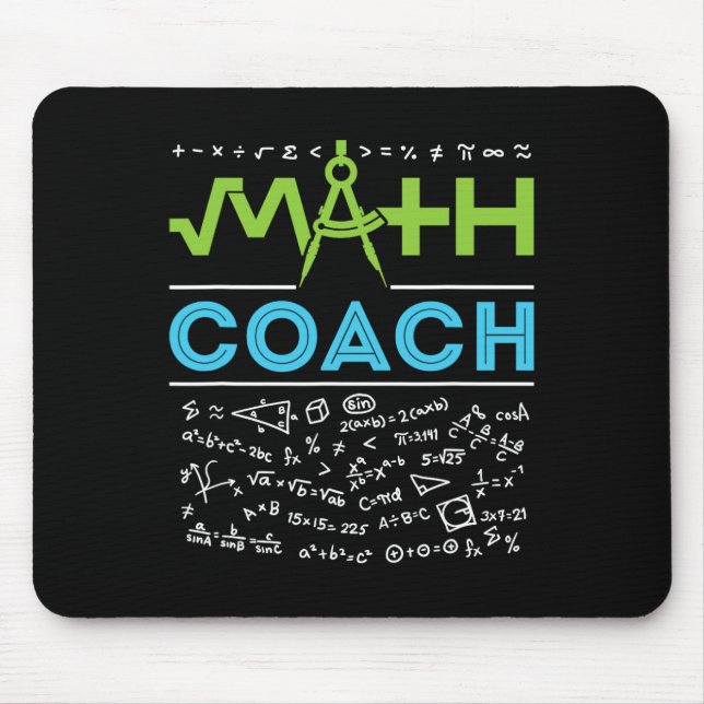 Math Coach Teacher Appreciation Back to School  Mouse Pad (Front)