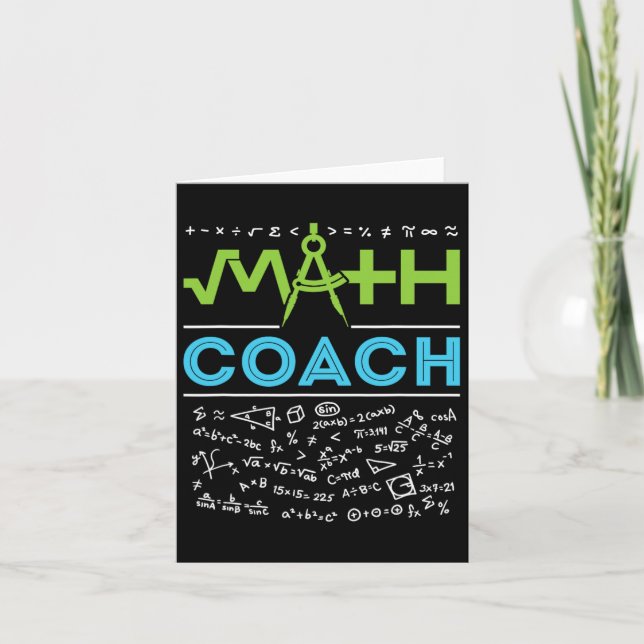 Math Coach Teacher Appreciation Ck To School  Card (Front)