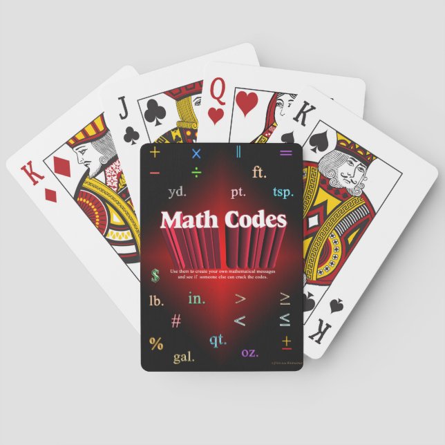 Math Codes Playing Cards (Back)
