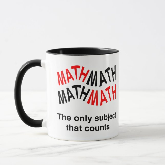 Math Counts Wavy Mug (Left)