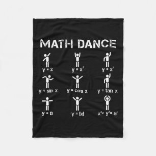 Math Dance Algebraic Functions Funny Teacher Shirt Fleece Blanket