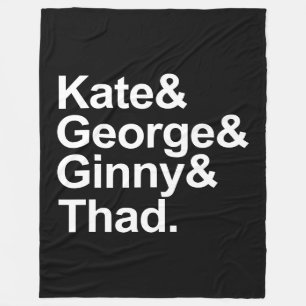 Math Detectives - Kate, George, Ginny, and Thad Fleece Blanket